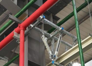 鄄城该抗震支架的整体式支吊架结构协调性好